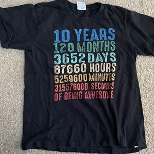 10 years t-shirt